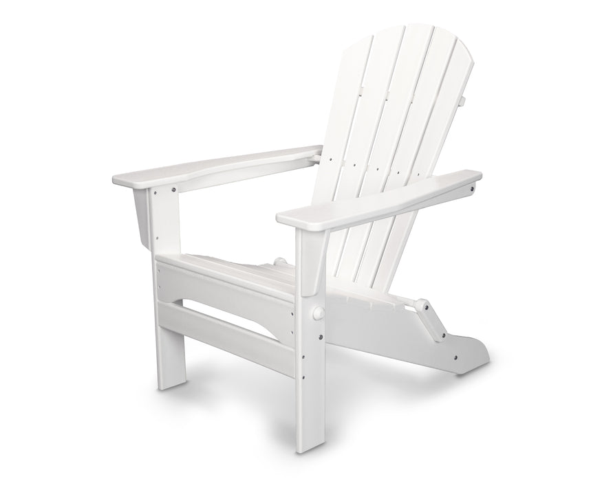 POLYWOOD Palm Coast Folding Adirondack in White image