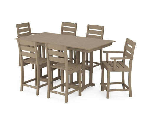 POLYWOOD Lakeside 7-Piece Counter Set in Vintage Sahara image