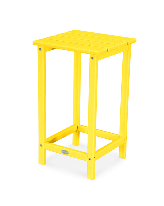 POLYWOOD Long Island 26" Counter Side Table in Lemon