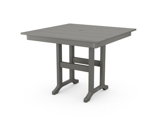 POLYWOOD Farmhouse 37" Dining Table in Slate Grey image