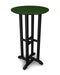 POLYWOOD Contempo 24" Round Bar Table in Black / Green image