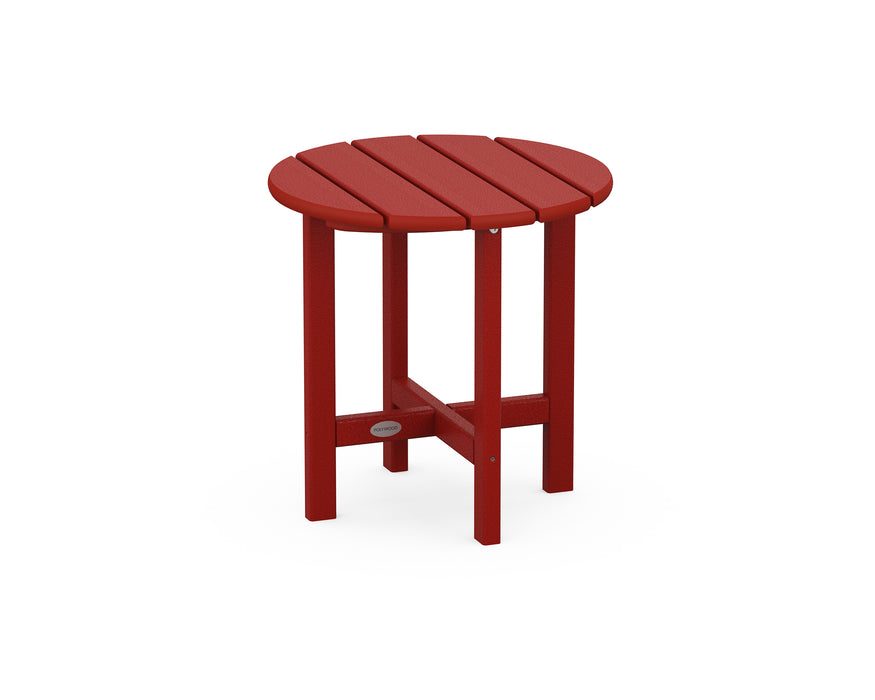 POLYWOOD Round 18" Side Table in Crimson Red image