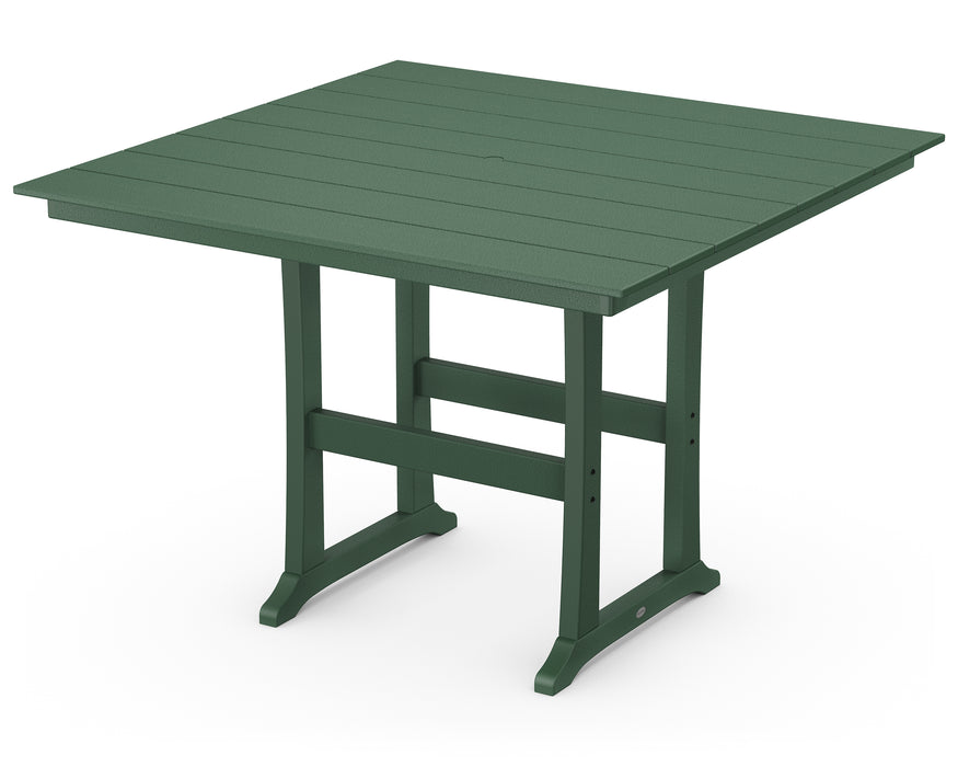 POLYWOOD Farmhouse Trestle 59" Bar Table in Green image