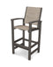 POLYWOOD Coastal Bar Chair in Vintage Coffee / Onyx Sling image