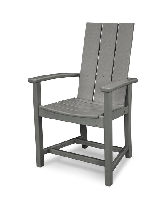 POLYWOOD Modern Adirondack Dining Chair in Slate Grey image