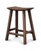 POLYWOOD Traditional 24" Saddle Counter Stool in Mahogany image