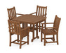 POLYWOOD Traditional Garden 5-Piece Dining Set in Teak image