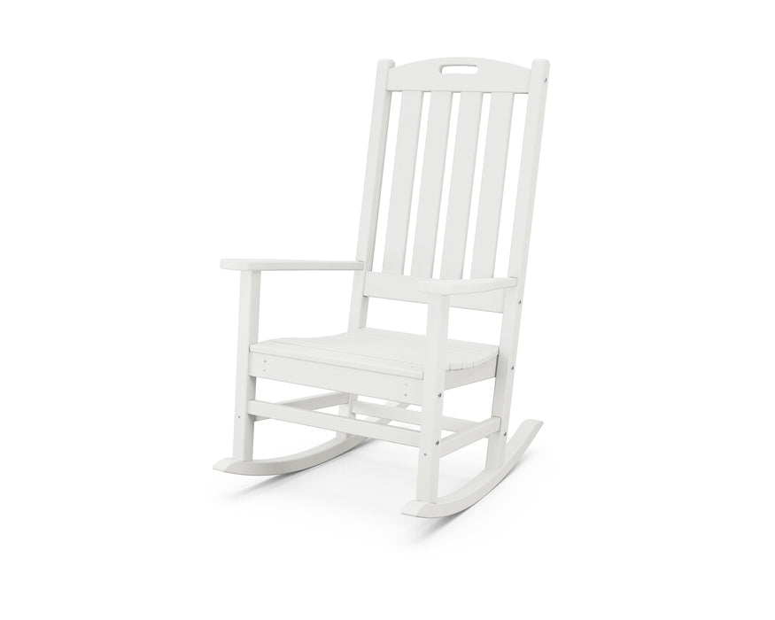 POLYWOOD Nautical Porch Rocking Chair in Vintage White image