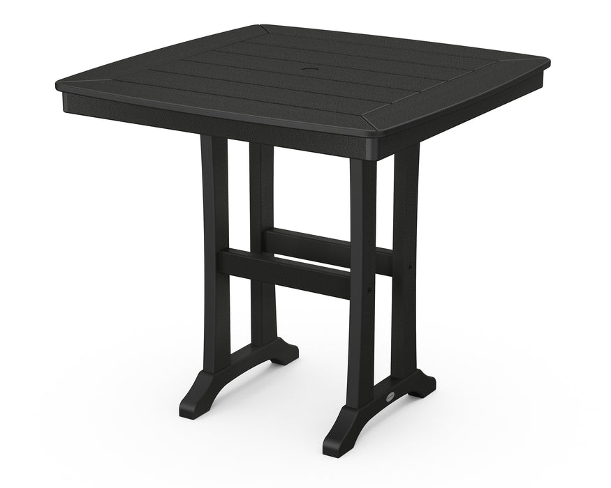 POLYWOOD Nautical Trestle 37" Counter Table in Black image