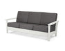 POLYWOOD Harbour Deep Seating Sofa in Vintage White / Ash Charcoal image