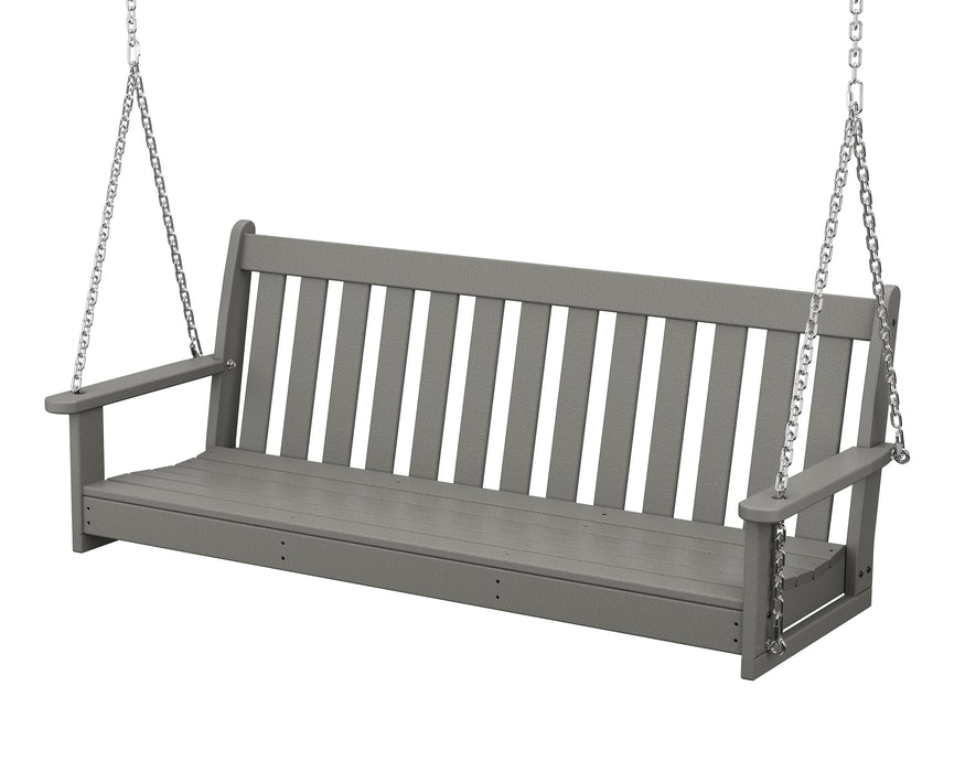 POLYWOOD Vineyard 60" Porch Swing in Slate Grey