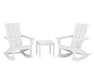POLYWOOD Quattro 3-Piece Rocker Set in White image