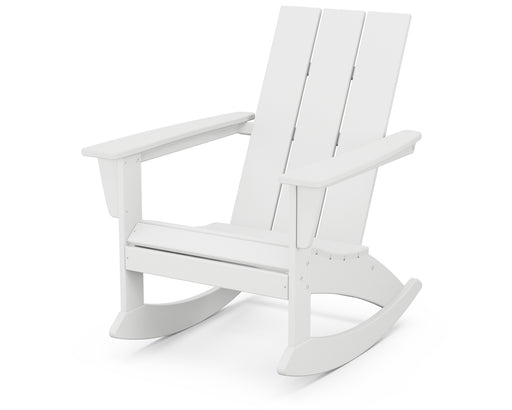 POLYWOOD Modern Adirondack Rocking Chair in White image
