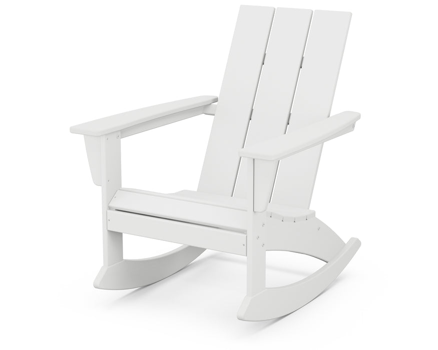 POLYWOOD Modern Adirondack Rocking Chair in White image