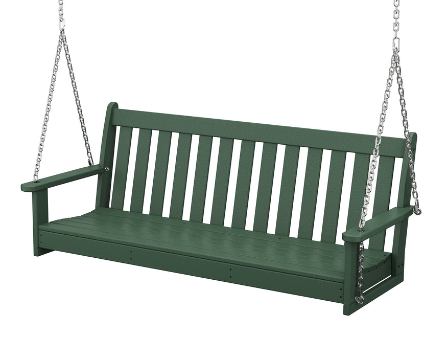 POLYWOOD Vineyard 60" Porch Swing in Green