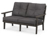 POLYWOOD Lakeside Deep Seating Loveseat in Vintage Coffee / Ash Charcoal image