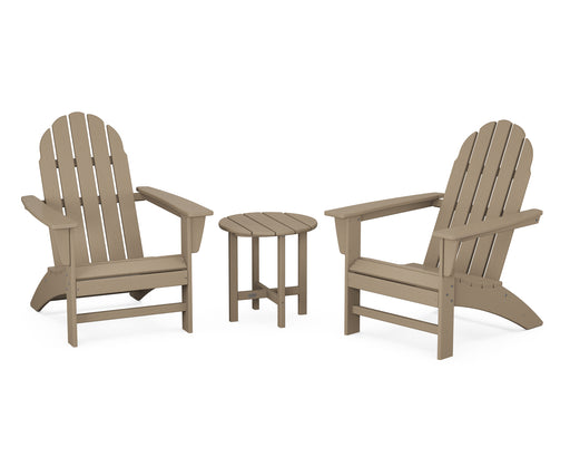 POLYWOOD Vineyard 3-Piece Adirondack Set in Vintage Sahara image