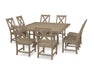 POLYWOOD Braxton 9-Piece Nautical Trestle Dining Set in Vintage Sahara image