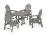 POLYWOOD Long Island 5-Piece Dining Set in Slate Grey image