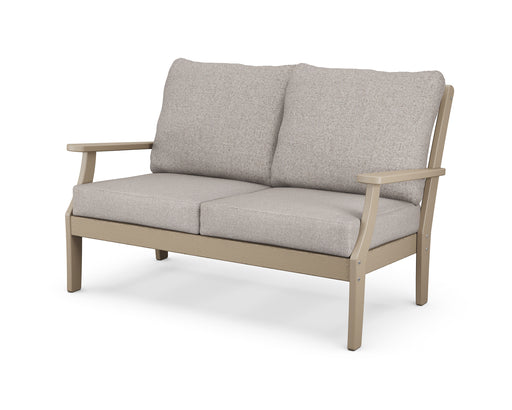 POLYWOOD Braxton Deep Seating Loveseat in Vintage Sahara / Weathered Tweed image