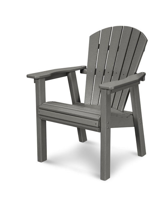 POLYWOOD Seashell Upright Adirondack Chair in Slate Grey image