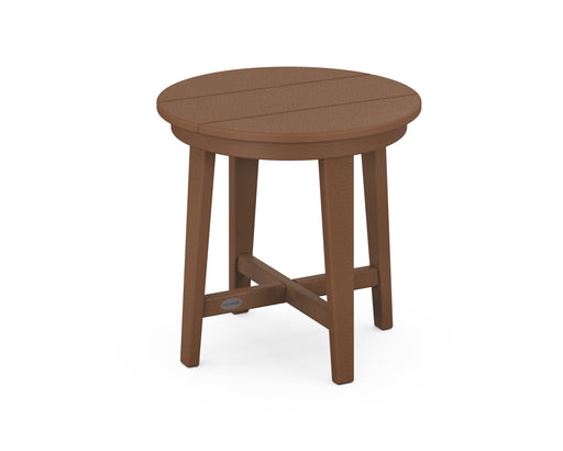 POLYWOOD Newport 19" Round End Table in Teak image