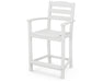 POLYWOOD La Casa Cafe Counter Arm Chair in White image