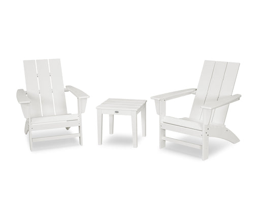 POLYWOOD Modern Adirondack 3-Piece Set in Vintage White image