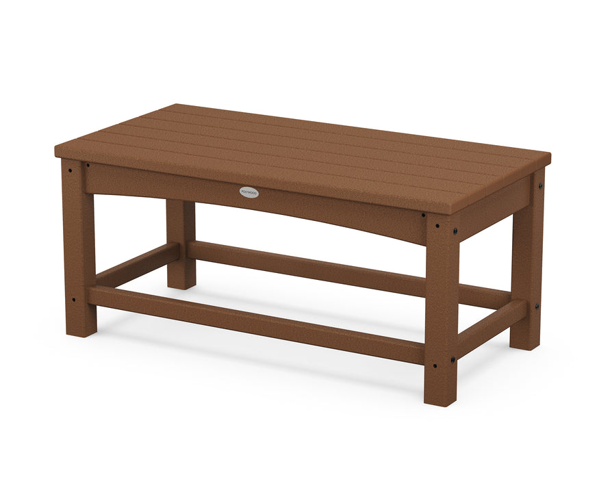 POLYWOOD Club Coffee Table in Teak