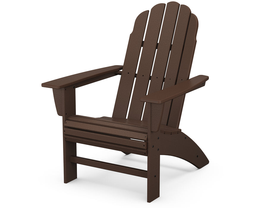 POLYWOOD Vineyard Curveback Adirondack Chair in Mahogany