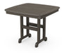 POLYWOOD Nautical 37" Dining Table in Vintage Coffee image