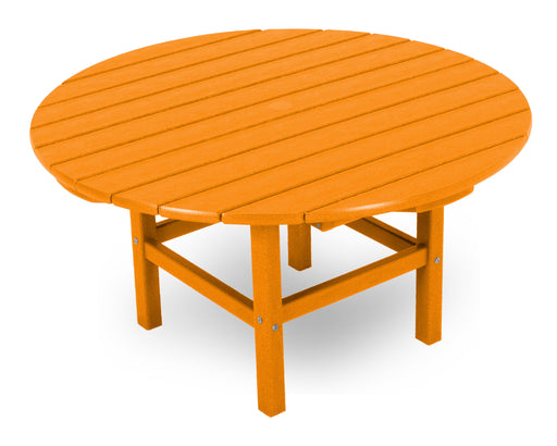 POLYWOOD Round 37" Conversation Table in Tangerine image