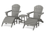 POLYWOOD South Beach Adirondack 5-Piece Set in Slate Grey image