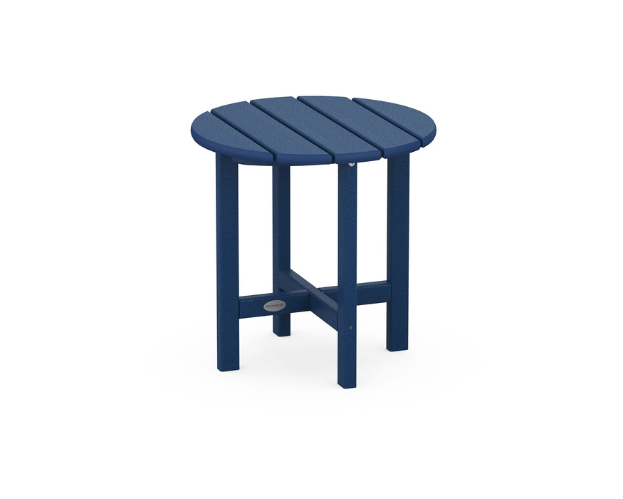POLYWOOD Round 18" Side Table in Navy image