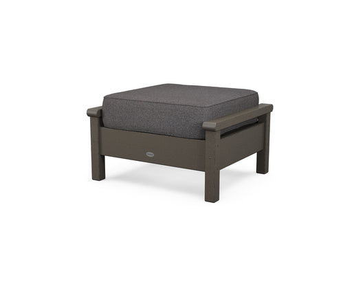 POLYWOOD Harbour Deep Seating Ottoman in Vintage Coffee / Ash Charcoal image