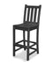 POLYWOOD Traditional Garden Bar Side Chair in Black image