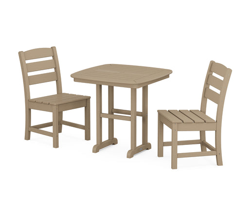 POLYWOOD Lakeside Side Chair 3-Piece Dining Set in Vintage Sahara image