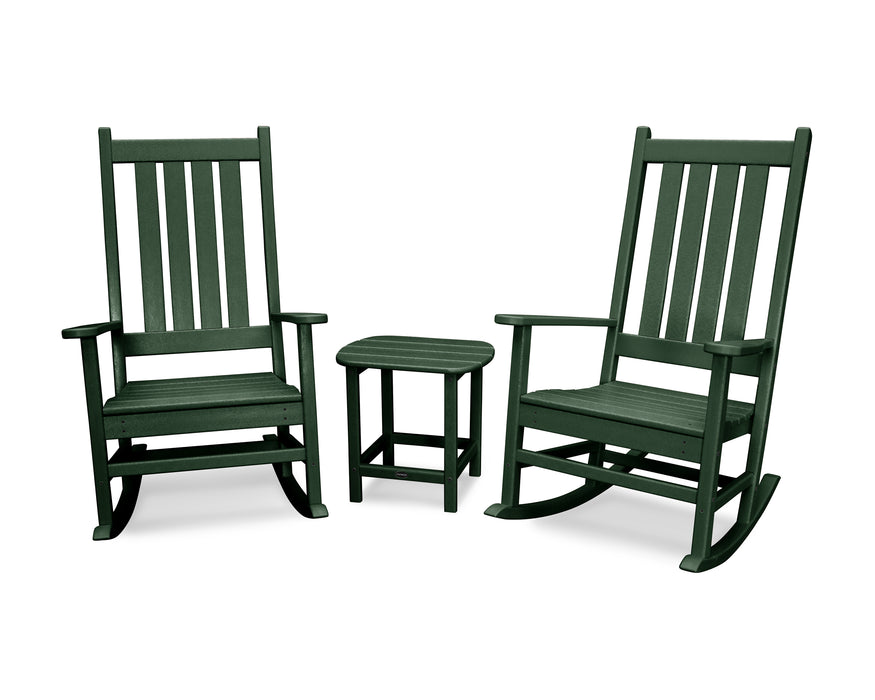 POLYWOOD Vineyard 3-Piece Rocking Set in Green