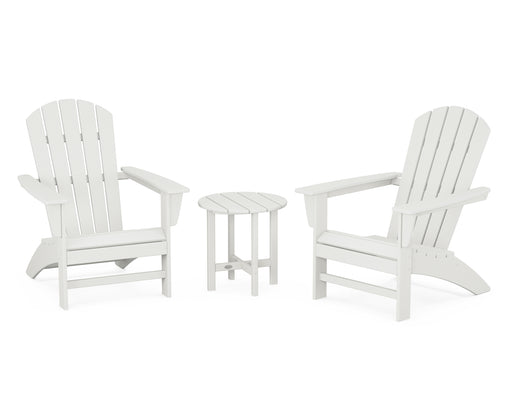 POLYWOOD Nautical 3-Piece Adirondack Set in Vintage White image