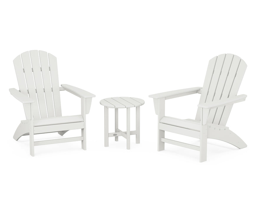 POLYWOOD Nautical 3-Piece Adirondack Set in Vintage White image