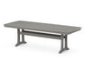 POLYWOOD Nautical Trestle 39" x 97" Dining Table in Slate Grey image