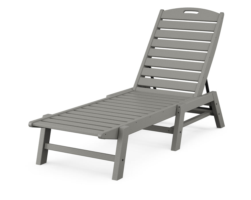 POLYWOOD Nautical Chaise in Slate Grey