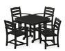 POLYWOOD La Casa Cafe 5-Piece Dining Set in Black image