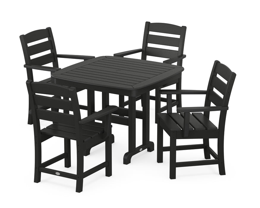 POLYWOOD Lakeside 5-Piece Dining Set in Black image