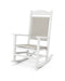 POLYWOOD Presidential Woven Rocking Chair in White / White Loom image