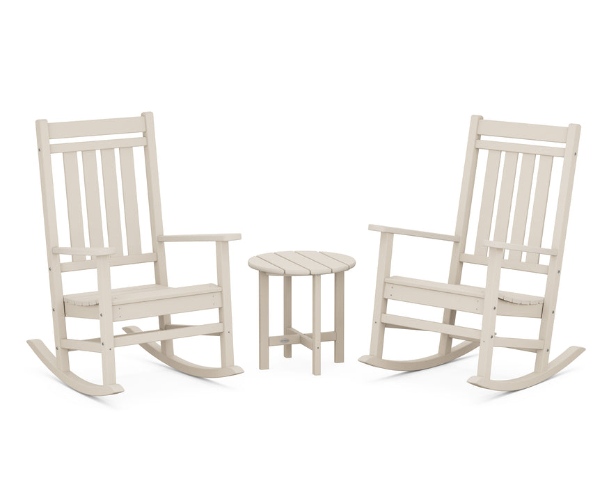 POLYWOOD Estate 3-Piece Rocking Chair Set in Sand image