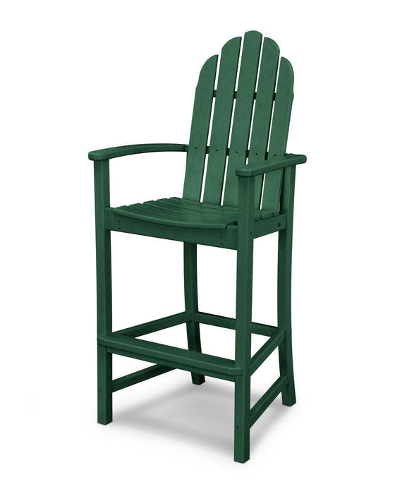 POLYWOOD Classic Adirondack Bar Chair in Green image