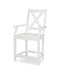 POLYWOOD Braxton Counter Arm Chair in White image