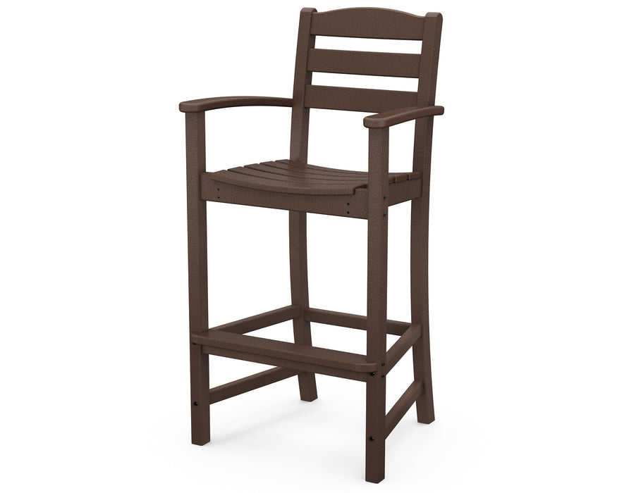 POLYWOOD La Casa Cafe Bar Arm Chair in Mahogany