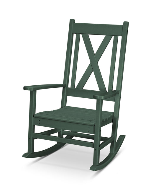 POLYWOOD Braxton Porch Rocking Chair in Green image